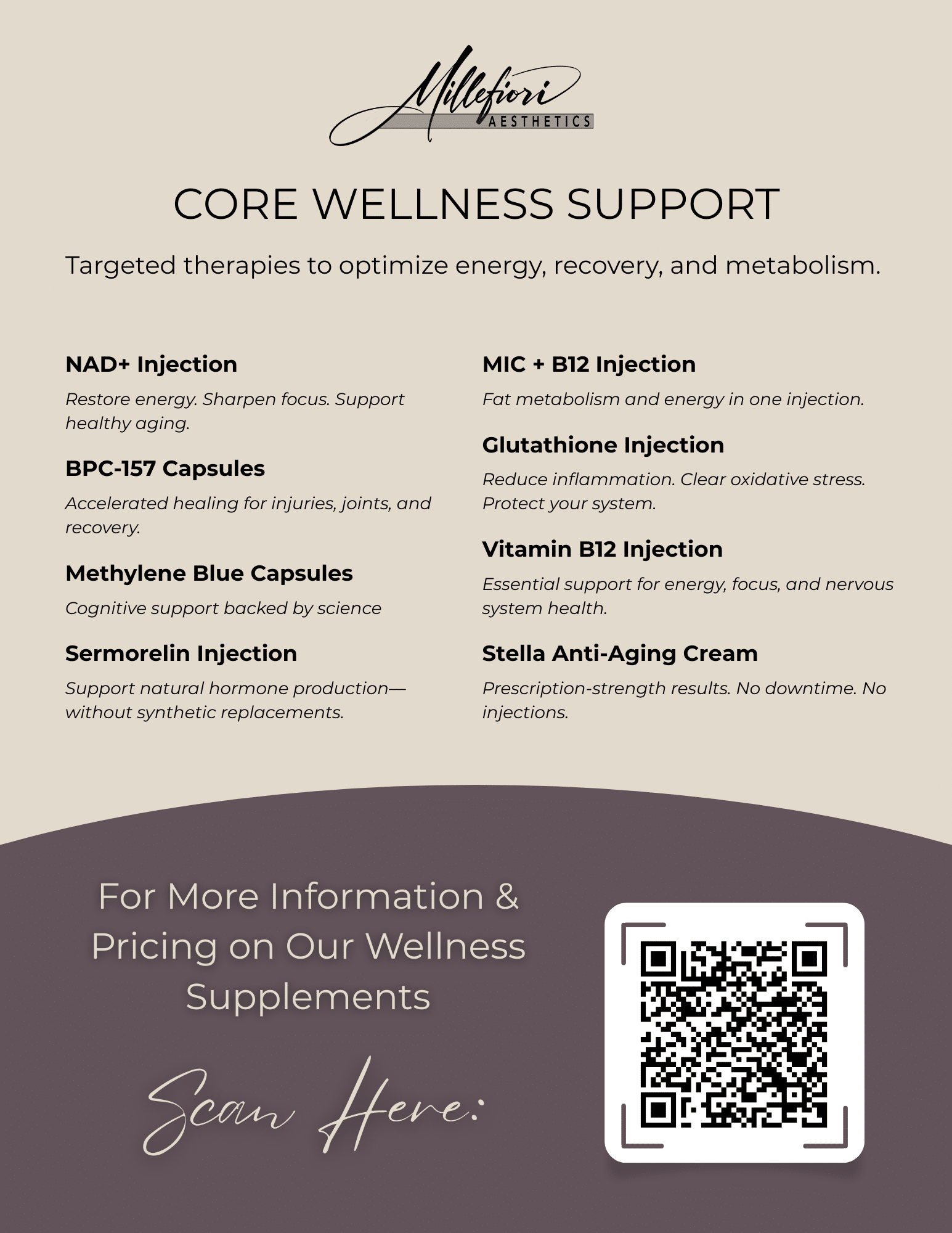 Wellness Support Flyer w qr code