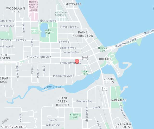 Location Map: 2116 South Babcock Street Melbourne, Florida 32901